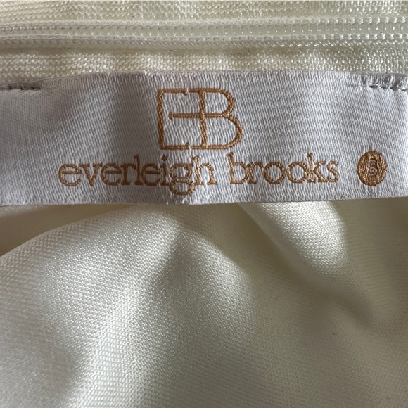 Everleigh Brooks White Bridal Strapless Mini Dress Size Small NWT - Picture 6 of 6